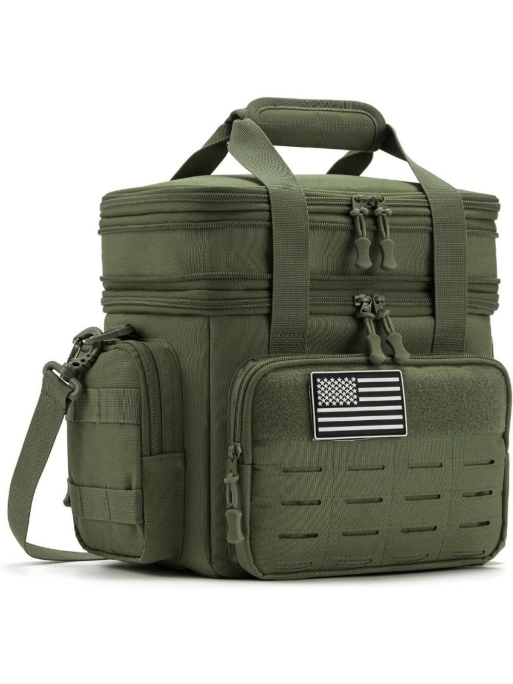 Expandable 18L Heavy Duty Tactical Lunch Box - Insulated Cooler Bag for Work
